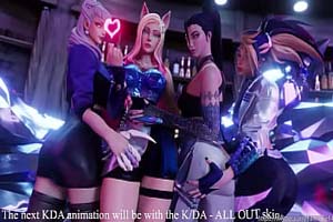 KDA SEDUCING THE NEW MANAGER – YuriLesbian Turn to Threesome